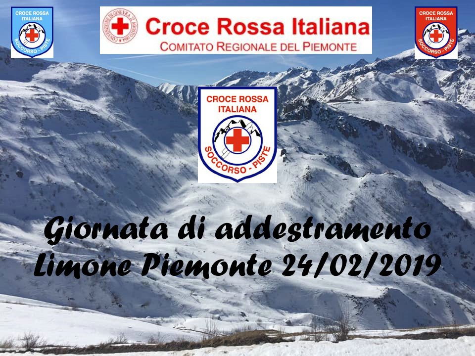 Limone P.te 24 Febbraio 2019 - Giornata di Addestramento - Croce Rossa Italiana - Comitato Regionale del Piemonte