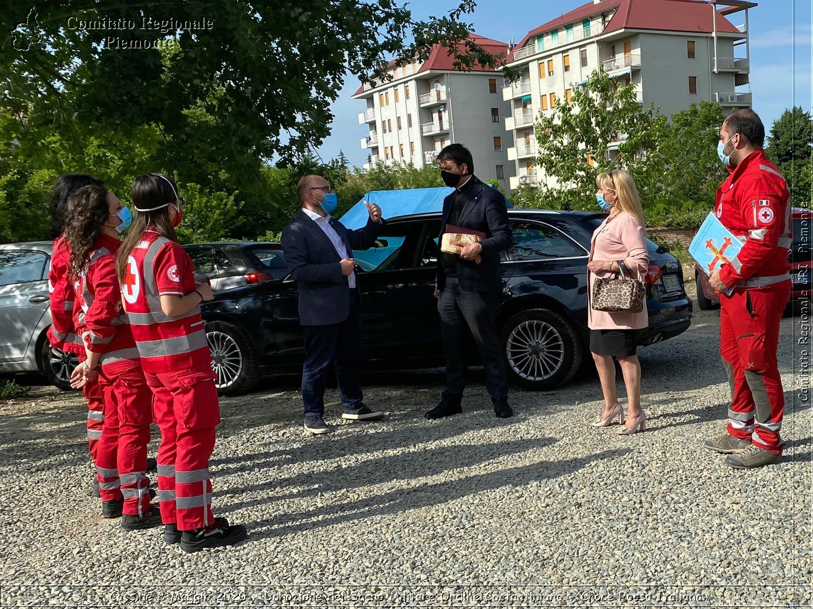 Cassine 8 Maggio 2020 - Donazione del Sacro Militare Ordine Costantiniano - Croce Rossa Italiana