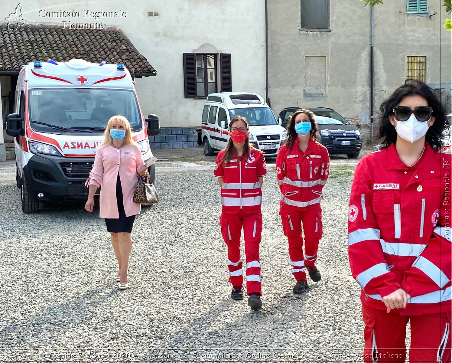 Cassine 8 Maggio 2020 - Donazione del Sacro Militare Ordine Costantiniano - Croce Rossa Italiana