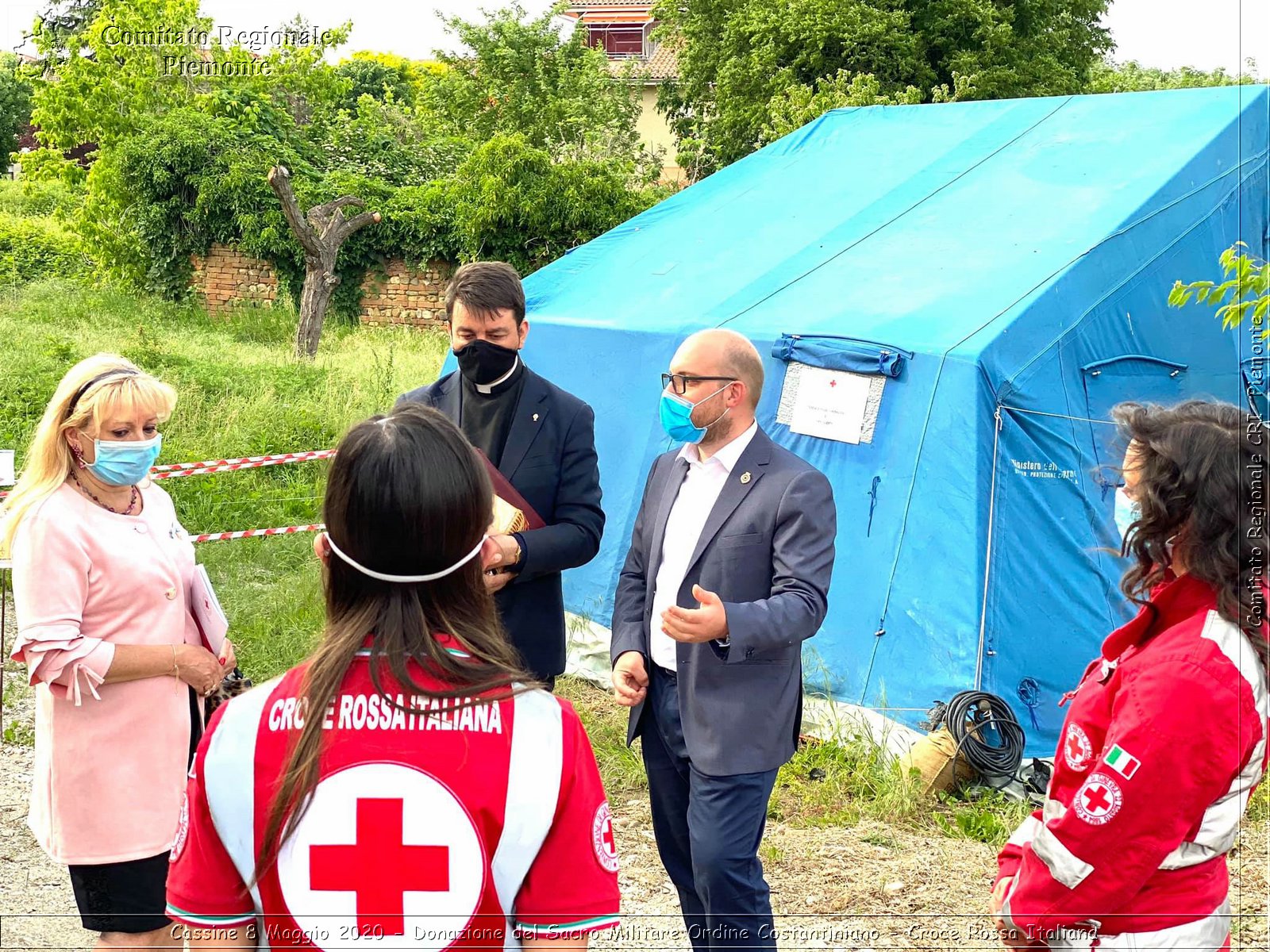 Cassine 8 Maggio 2020 - Donazione del Sacro Militare Ordine Costantiniano - Croce Rossa Italiana